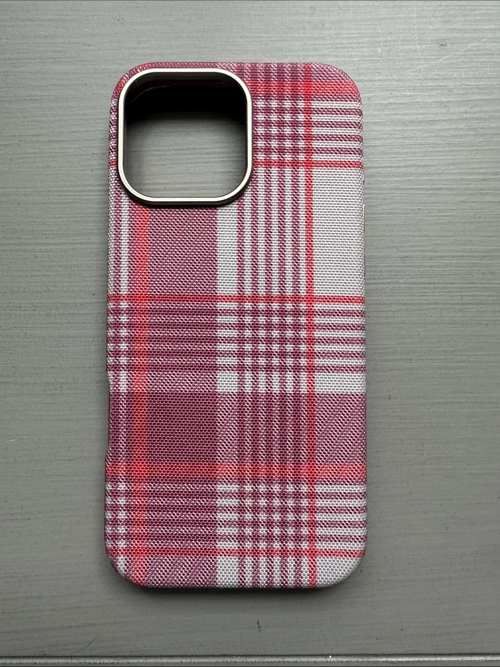 heyday Target Pink Plaid Fabric iPhone 16 Pro Max Phone Case